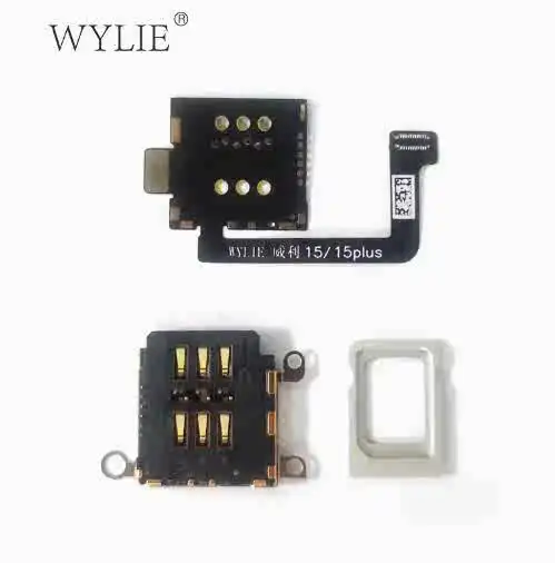 WYLIE-Plateau de carte intégré, câble à double carte, ESIM vers SIM, pas besoin de ching BE, 14Pro, Max 15, 15PLUS