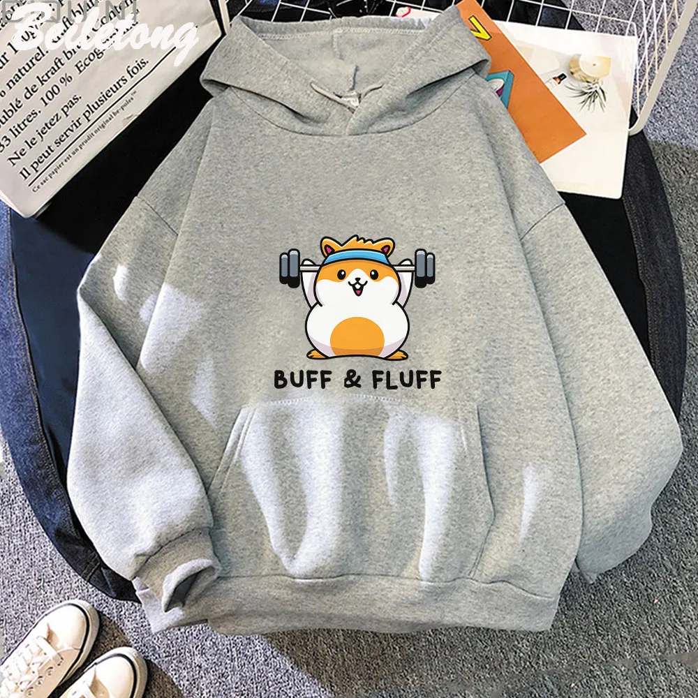 

Hamster Print Hoodies Spring Autumn Kawaii Graphic Sweatshirts Harajuku Men's Clothing Unisex Oversized Woman Cartoon Sweatshirt