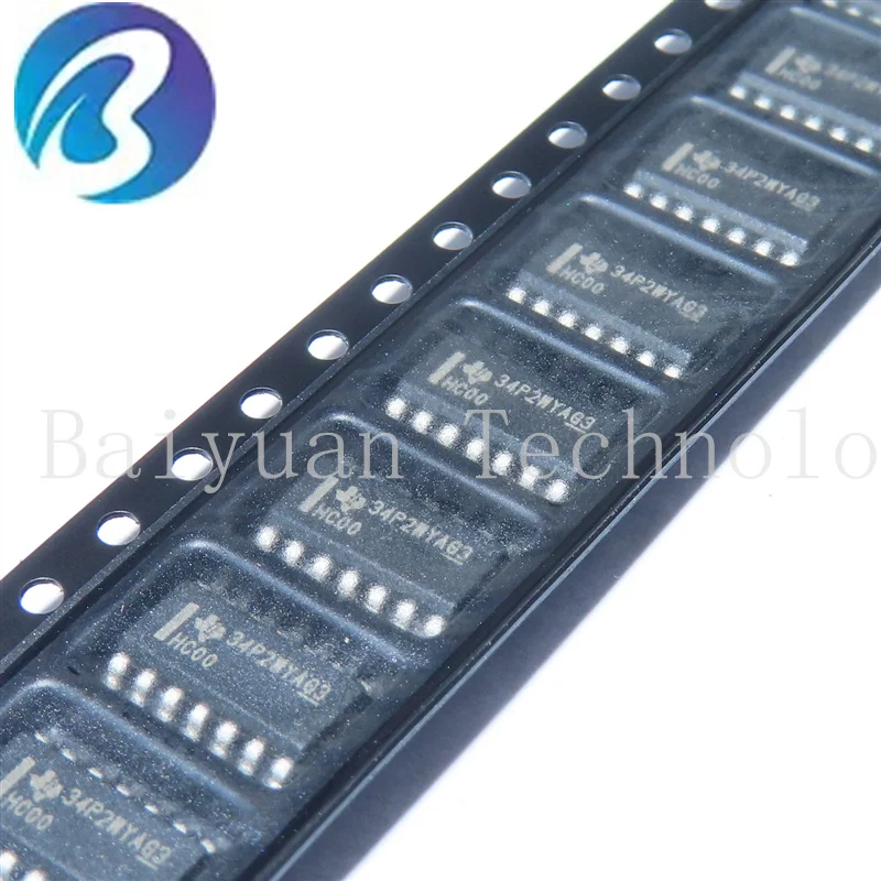 SN74HC00DR,100PCS,IC GATE NAND 4CH 2-INP 14SOIC