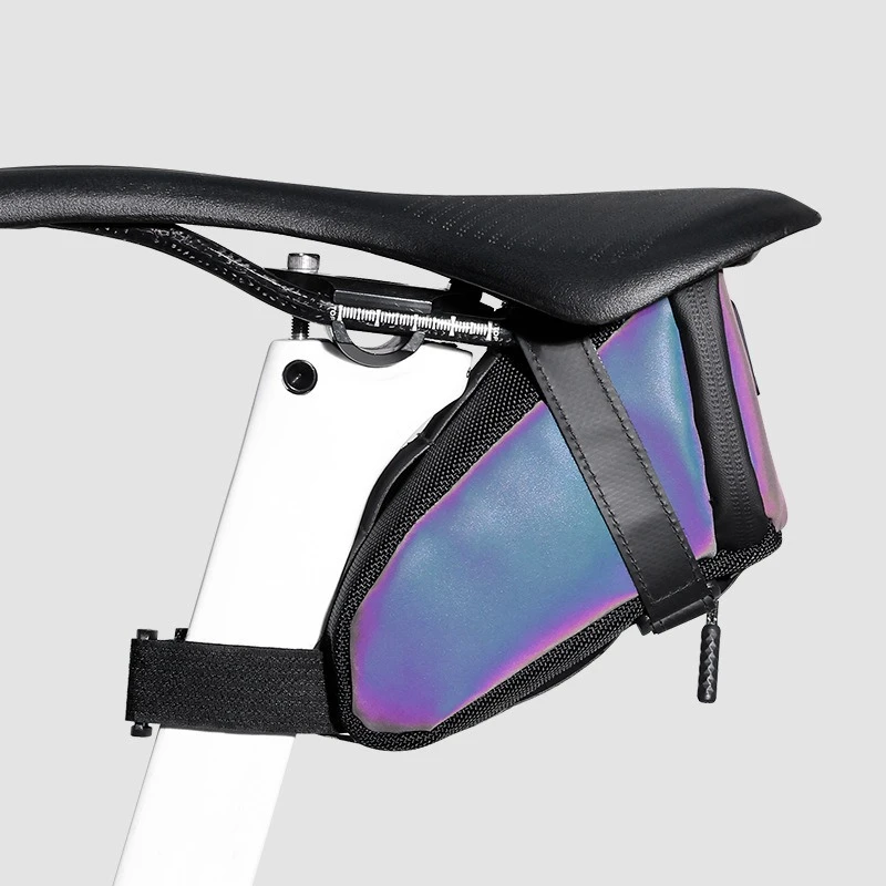 

Велосипедная седельная сумка 0,3 л, маленькая водонепроницаемая сумка для хранения, черный хвост, задний комплект аксессуаров, светоотражающая сумка для шоссейного велосипеда MTB