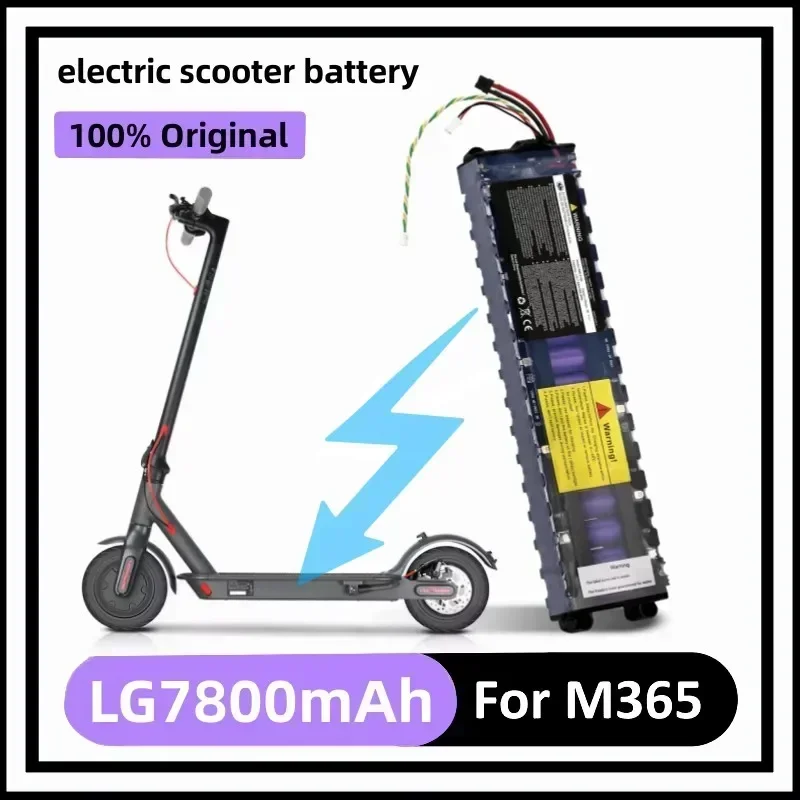 (with Communication) 10S3P 36V 7.8Ah High Capacity Battery Pack,18650  Li-ion Battery Replacement Kit for M365 Electric Scooter