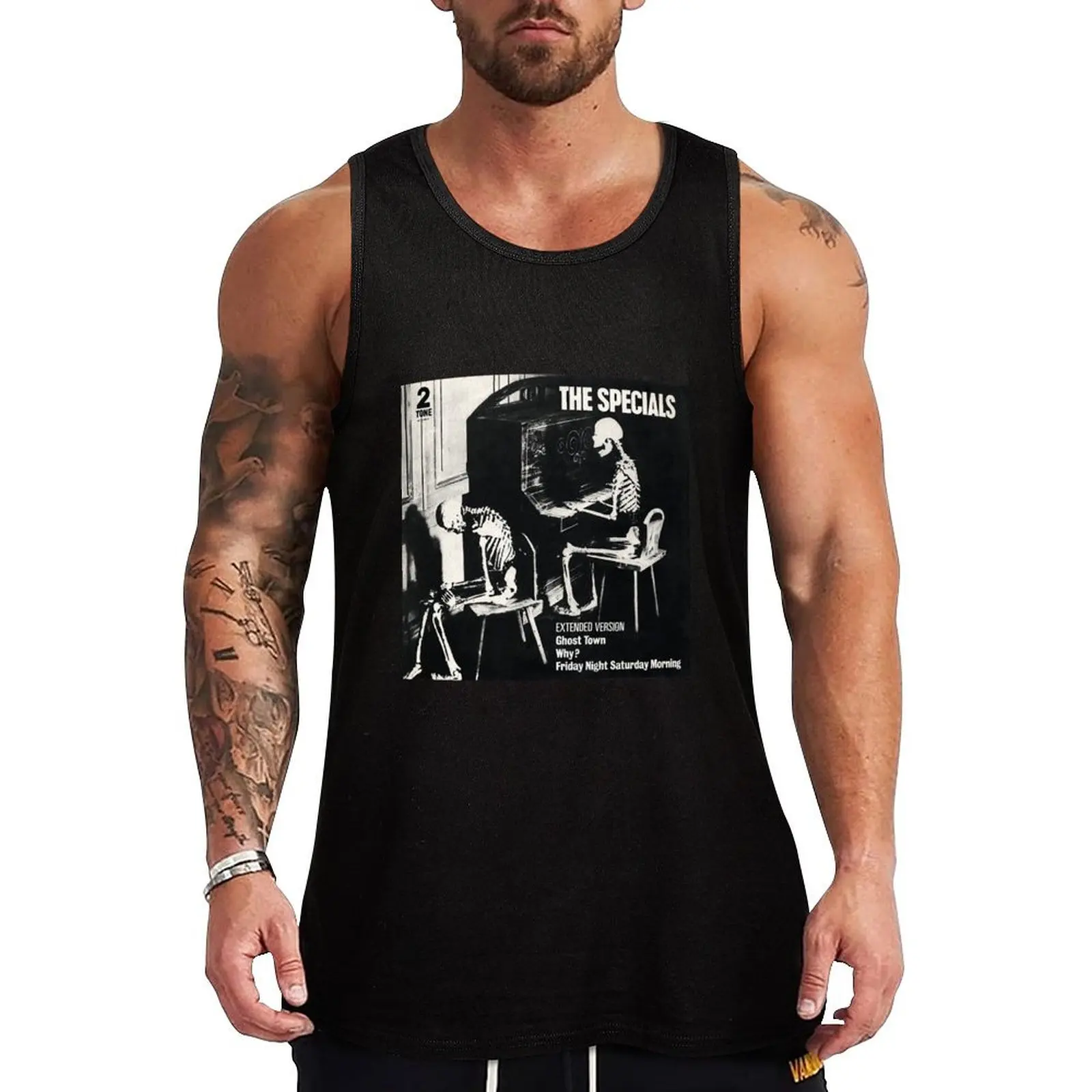 The Specials (Ghost Town) Tank Top gym shirt man Japanese t-shirt Bodybuilding shirt