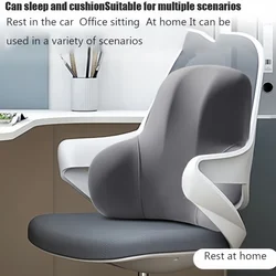 Memory Foam Lumbar Back Cushion Car Office Chair Lumbar Cushion Postpartum Waist Support Multi Functional Pain Relief Pillow