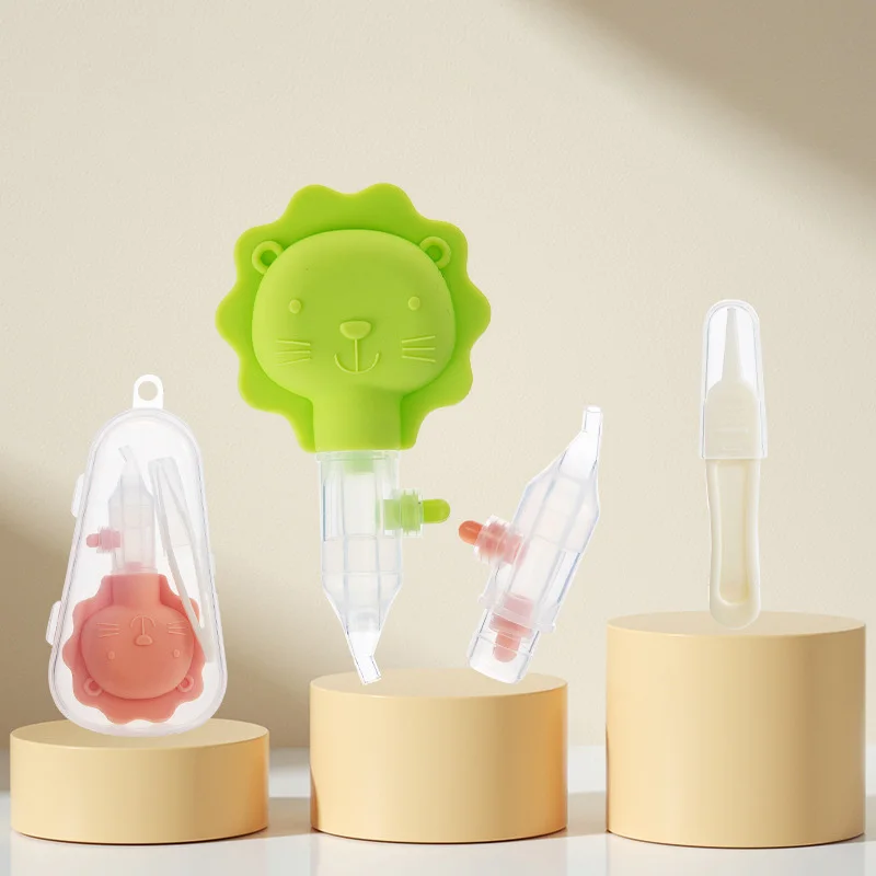 

Dora Doobie Baby Nasal Aspirator Set Baby Booger Snot Cleaning Cartoon Nasal Aspirator Tweezer Set