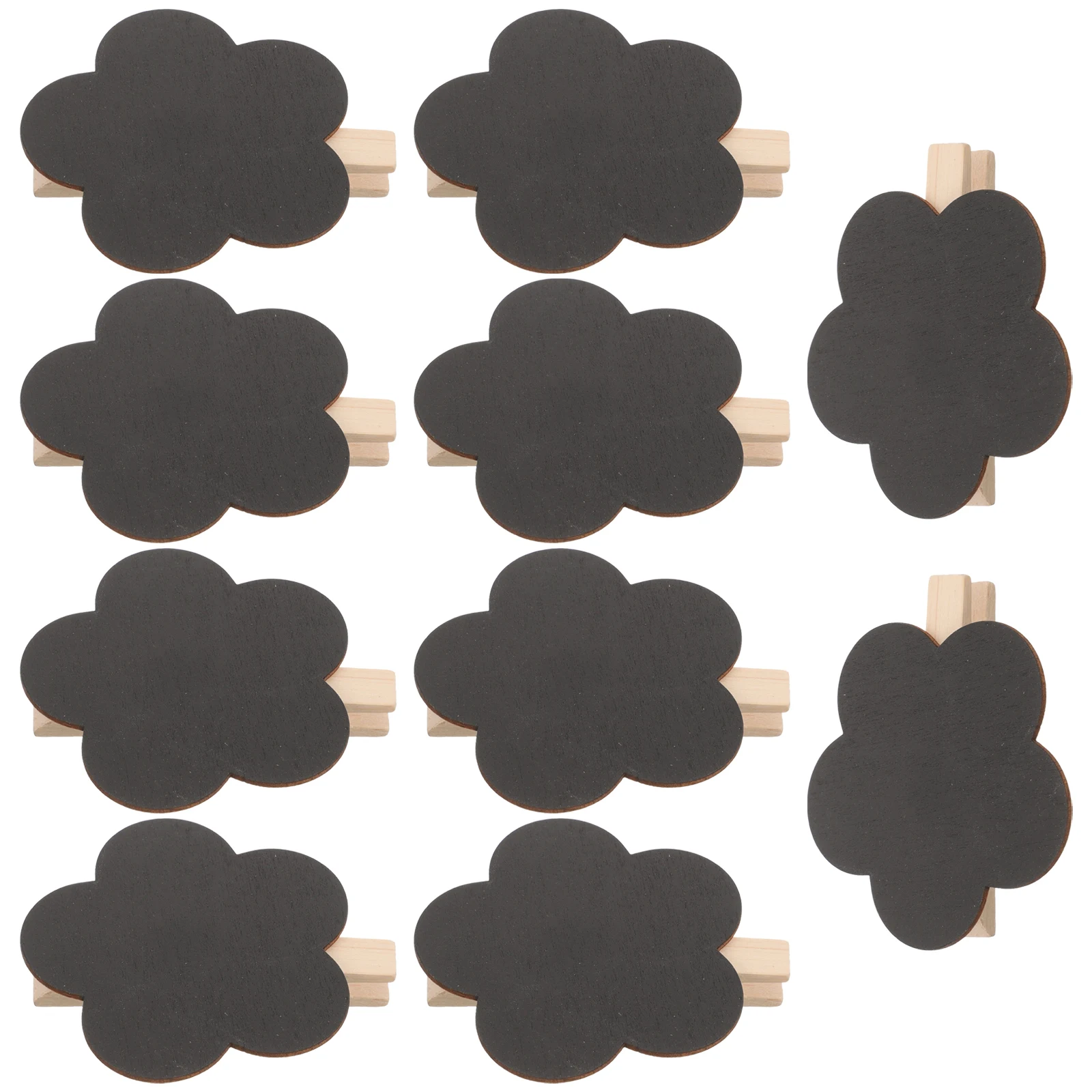 10Pcs Durable Wooden Chalkboard Sign Clips For Home Festivals And Restaurant Information Boards