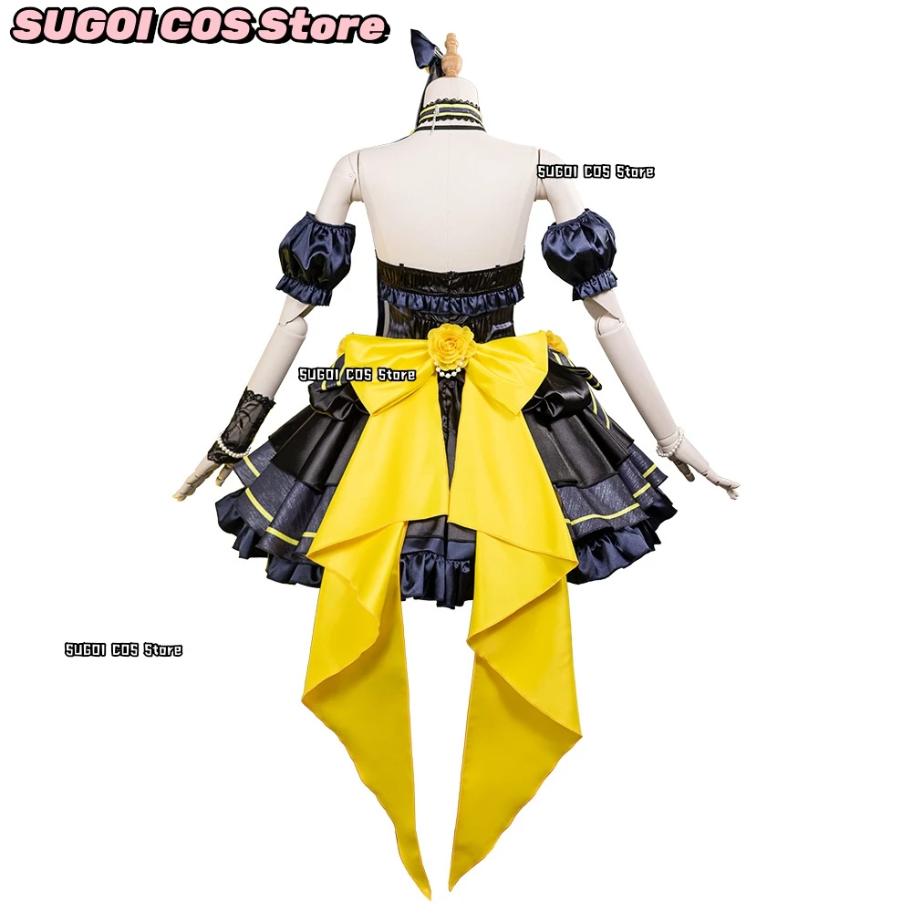 Anime LoveLive! Nijigasaki High School Idol Club Nakasu Kasumi Cosplay Costume Demon Group Goth Lolita Dress Wig Woman Party Set