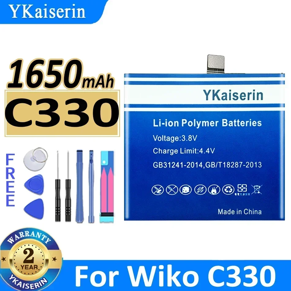 YKaiserin 1650mAh ~ 3300mAh For Wiko P710 C330 New Large Capacity Mobile Phone Battery + Track NO