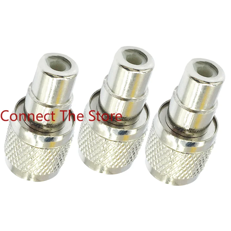 3PCS Supply TNC Public Connector    RCA Female Coaxial Cable  RF Plug HF Adapter