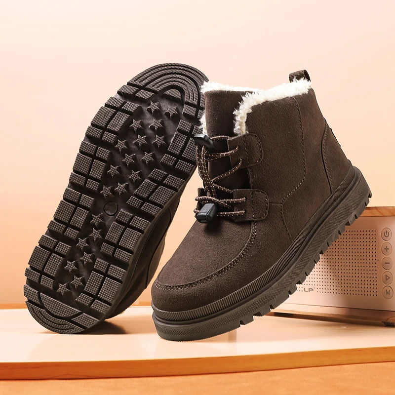 Children's snow boots, cotton shoes, winter high top fashionable new style with plush and thick boots Comfortable shoes for girl