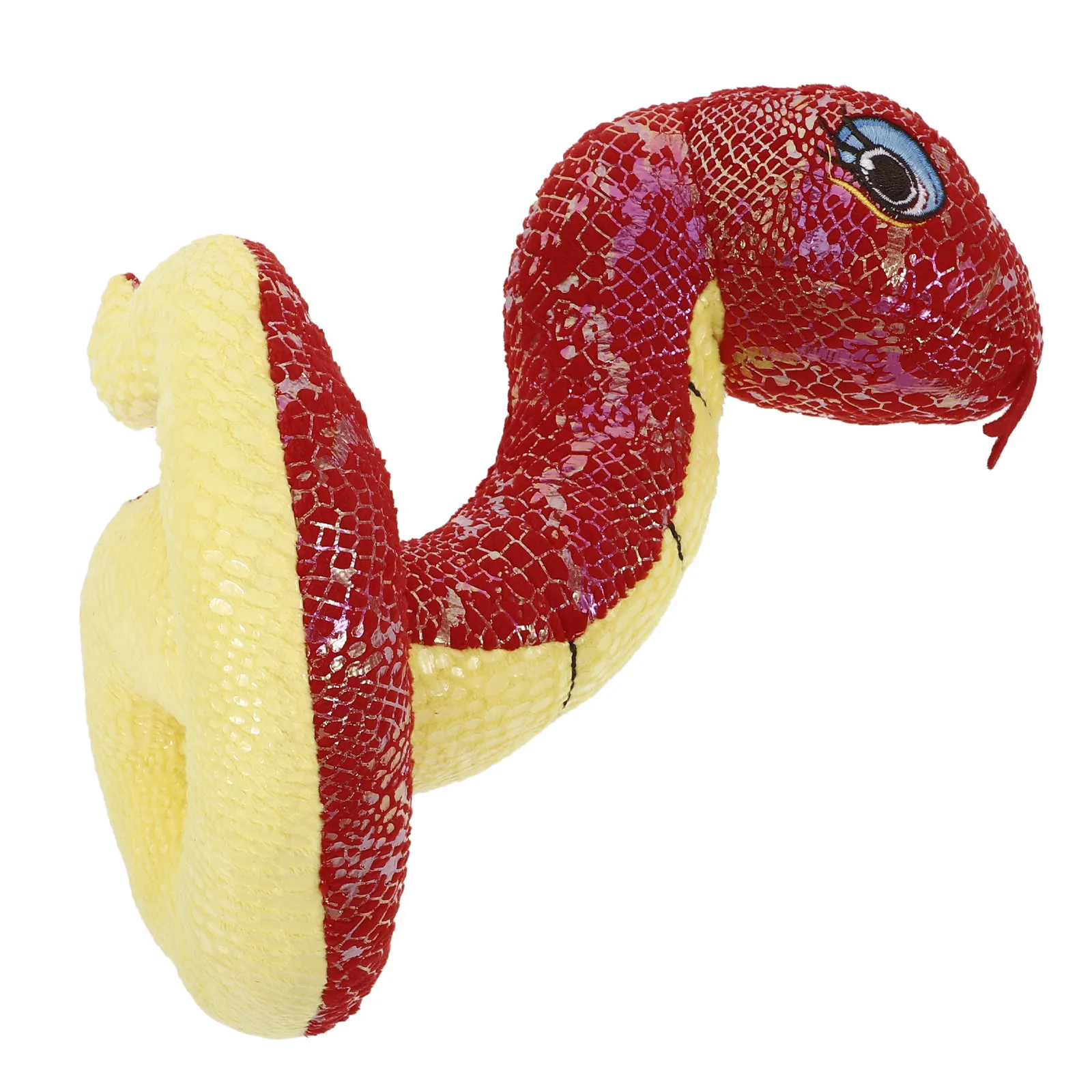 

Sequin Snake Simulation Snack Prank Prop Realistic Stuffed Animal Halloween Party Jungle Decor Year of The Snake Mascot