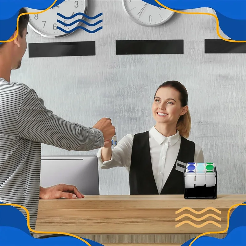 

AT82-3 Диспенсер для этикеток с дисками для рулонов наклеек для офиса, дома, бизнеса, настольные прозрачные держатели для этикеток, держатель для наклеек