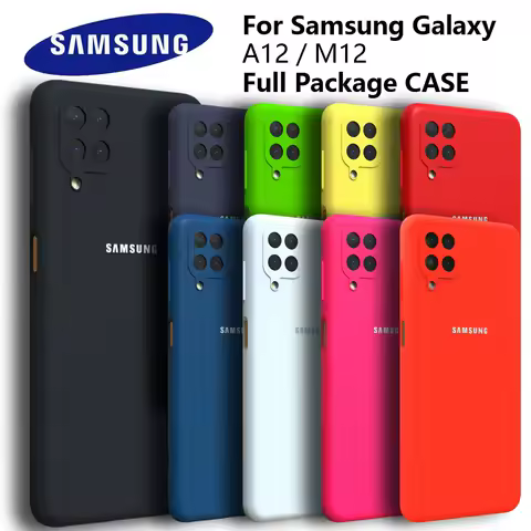 For Samsung Galaxy A12 A22 4G Case Silky Silicone Cover Soft-Touch Back Protective Housing For A54 A34 A14 A53 A52 A33 A32 A72