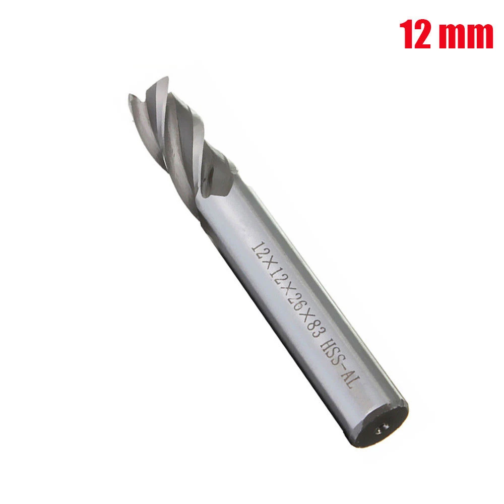 Doings 5Pcs/Set Straight Shank End Mill Cutter 4 Flute Hss Drill Bit 4/6/8/10/12Mm For Cnc Milling Tool