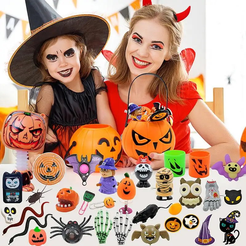 Halloween Party Favors Fidget Halloween Squeeze Toys Halloween Miniatures Goodie Bag Fillers Party Favor Set For School