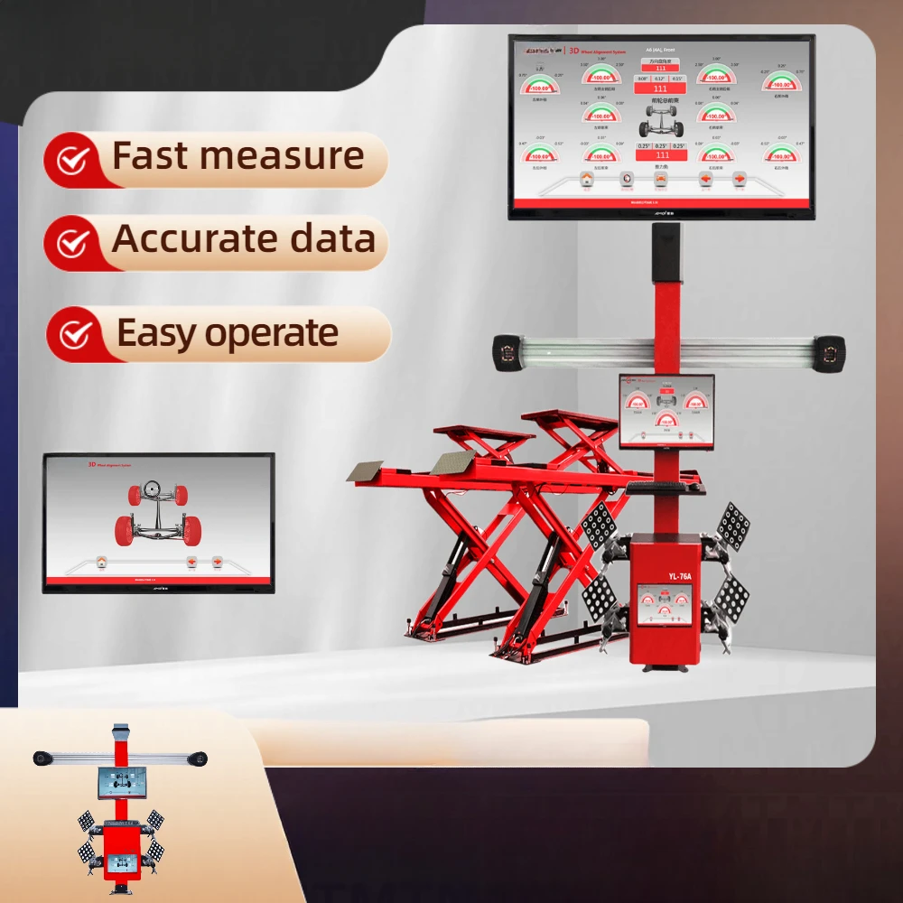 For YL-96 Alignment Machine 3d Wheel Aligner With Easy Operation And System Update