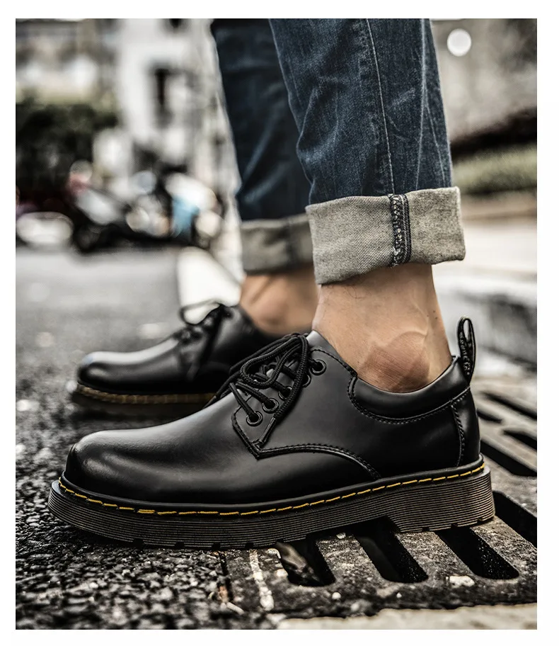 รองเท้าหนังคลาสสิกสำหรับฤดูใบไม้ร่วง รองเท้าผู้ชายลำลองสไตล์ธุรกิจ รองเท้าออกซ์ฟอร์ด รองเท้าทางการสำหรับผู้ชาย รองเท้ากีฬา