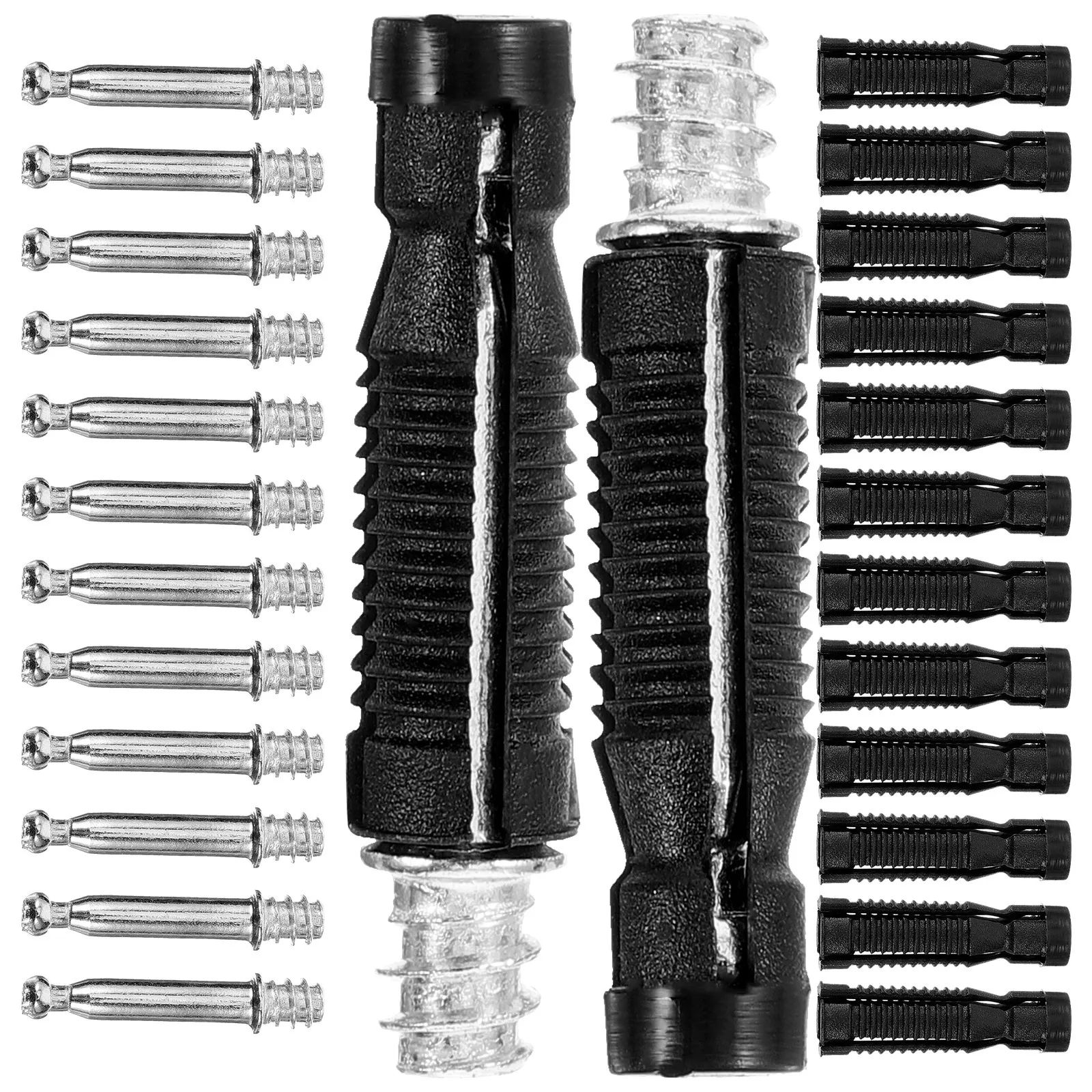 

50Pcs Invisible Cam Lock Fittings Self-Tapping Furniture Connectors Cabinet Wardrobe Bolt Nuts Fasteners Cam Lock Fittings