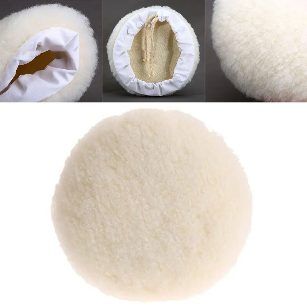 Quality Wool Polishing Pad Buffing Cushion 180mm 1pcs 7in Artificial Woolen Glass Cleaning Parts Polishing Mat