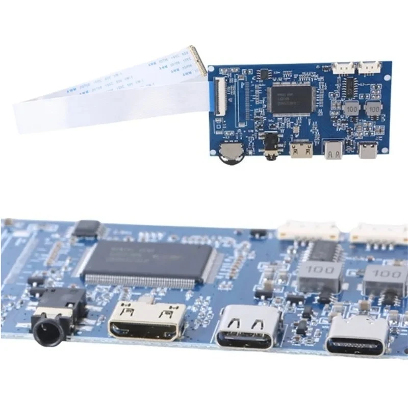 30Pin EDP LCD Driver Board Auto Language Recognition Control Module Laptop Screen Display Electronic Replacement Accessories