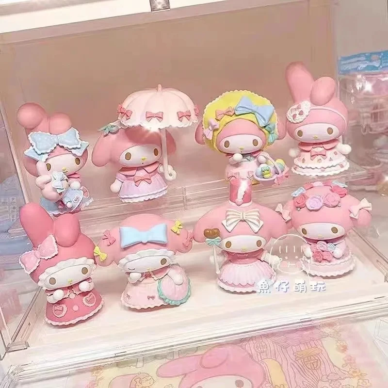 

Sanrio слепая коробка My Melody пижамная вечеринка Kawaii Mystery Box подарок мультяшное украшение детские игрушки