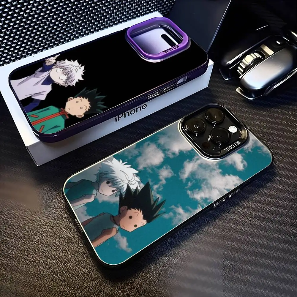 

Hunter X Hunter Phone Case For iPhone 16,15,14,13,12,11,Mini,Pro,MAX Black Matte Shockproof Cover