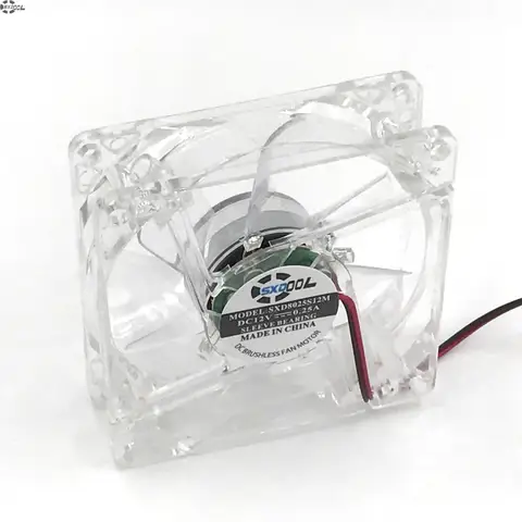 Silent 80mm PC Cooling Fan with LEDs SXDOOL