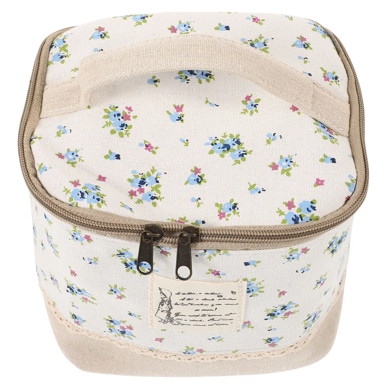 

Большая хлопково-льняная косметичка для путешествий, органайзер, портативный несессер, многофункциональный чехол для ланча