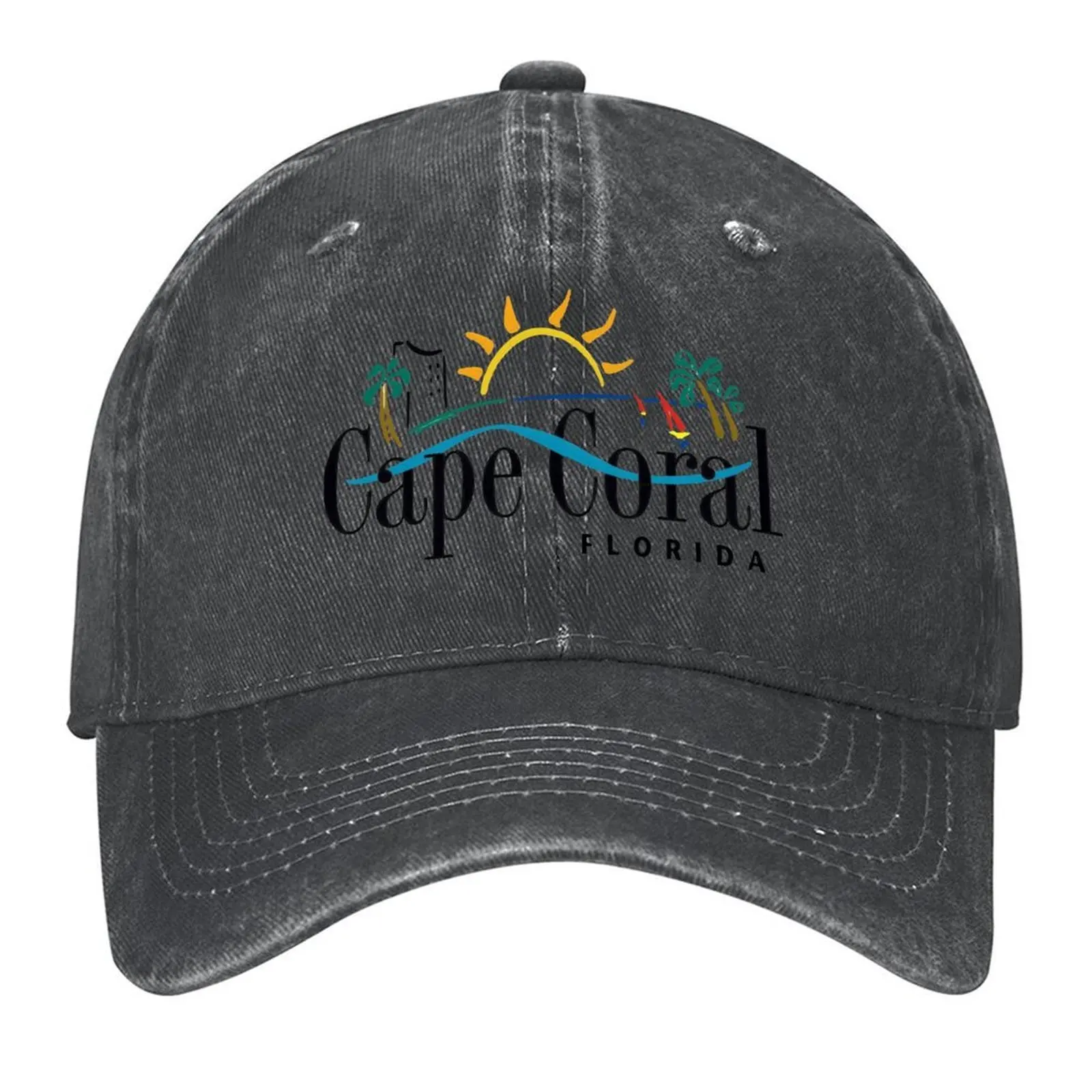 

Official logo of Cape Coral, Florida Baseball Cap hard hat Cosplay winter hats for men Ball Cap Women Men's
