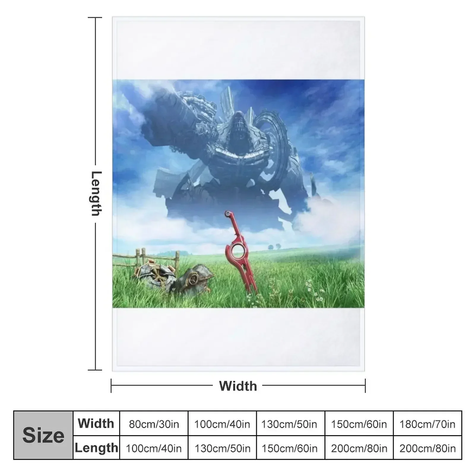 xenoblade-chronicle T-shirt Throw Blanket Camping Beautifuls Bed Fashionable For Baby Soft Softest Blankets