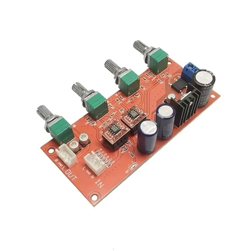 Dual AD828 Preamp Board Audio Preamp Equalizer Volume Tone Control Hifi Stereo Preamp Printed Circuit Board Assembly