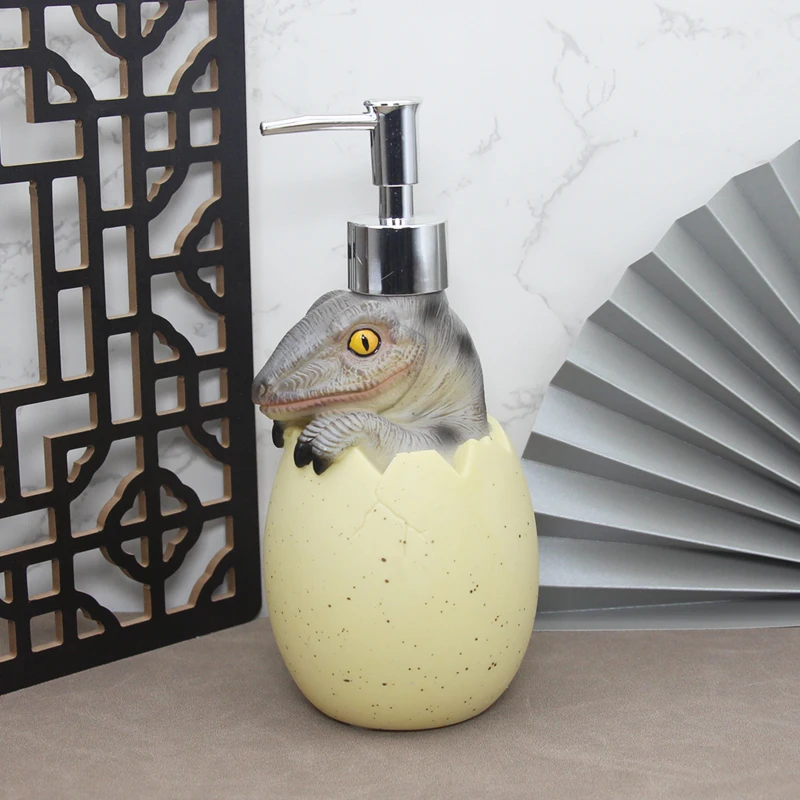 Cute Dinosaur Foam Liquid Soap Dispenser Cosmetics Bottles Kawaii Washing Hand Sanitizer Pump Machine Bathroom Home Decoration