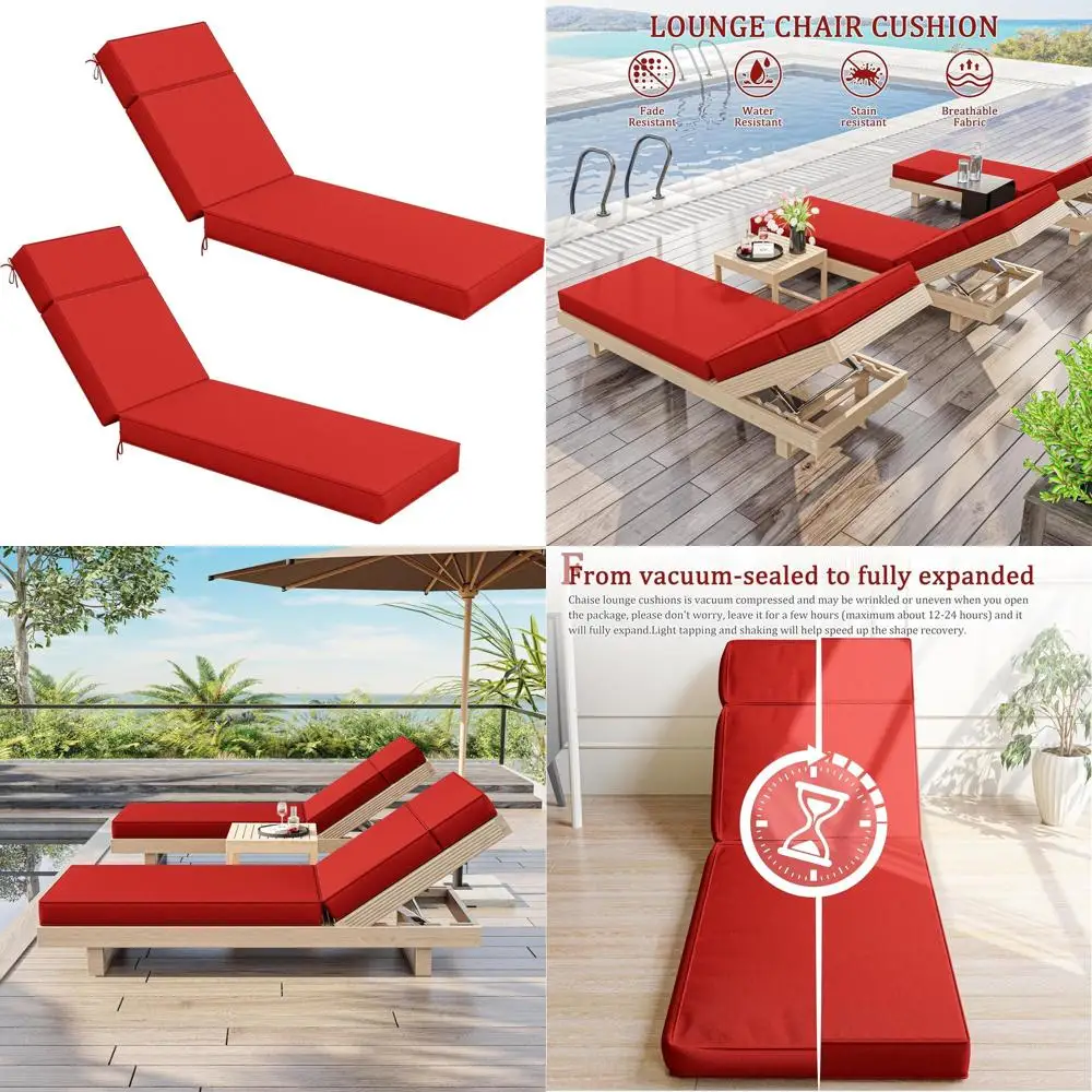 2 Pcs Chaise Lounge…