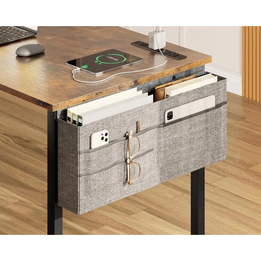 32 inch Small Computer Desk Study Table for Small Spaces Home Office Rustic Student Laptop PC Writing Desks