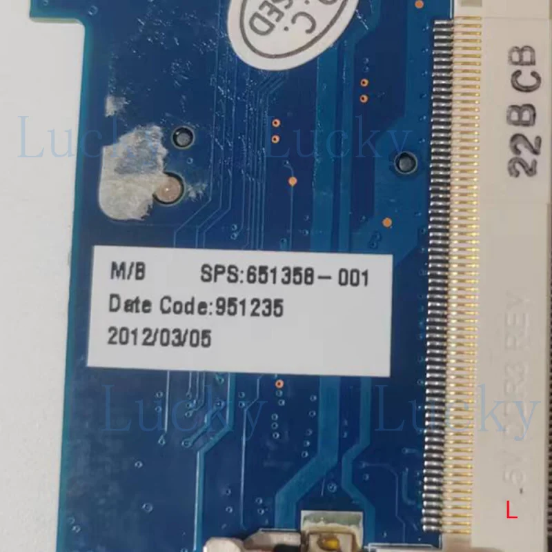 f  For HP 2560P 2570P motherboard 651358-001  6050A2400201-MB-A02