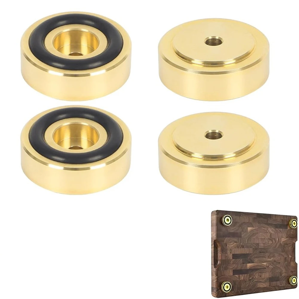 Cabinet Tray Riser Cutting Board Feet for versatile Application For Furniture Cabinets Trays Brass Chopping Board Feet
