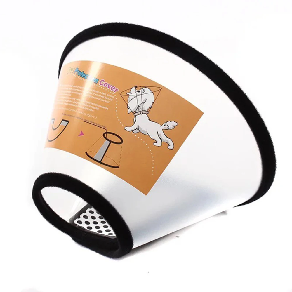 High Quality Soft Edges Protective Collar Anti-Bite Dog Neck Recovery Circle Transparent Puppy Pet Cone Collar