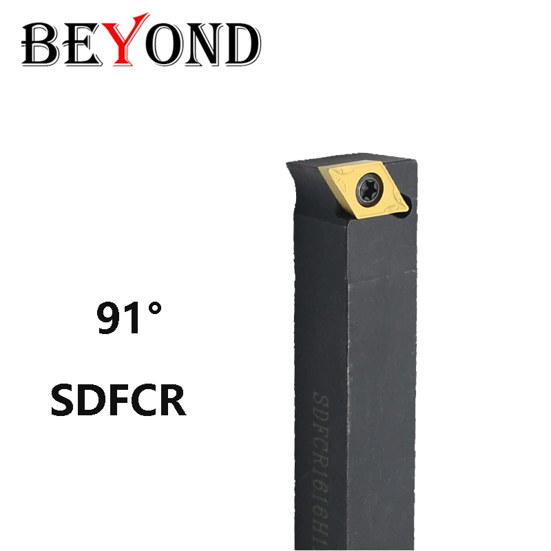 Beyond Sdfcr Sdfcl 12×12 Sdfcr1212h07 Sdfcr16h11 Sdfcr2023k11 Ferramentas de Torneamento Externo Titular Torno Cortador Haste Uso Dcmt 07 11