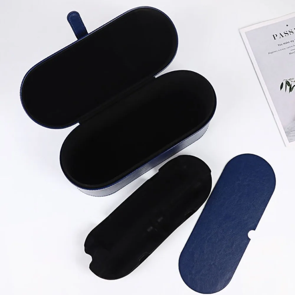 Portable Hair Dryer Storage Box Large Capacity Dustproof Hot Air Brush Organizer PU Hair Dryer Case