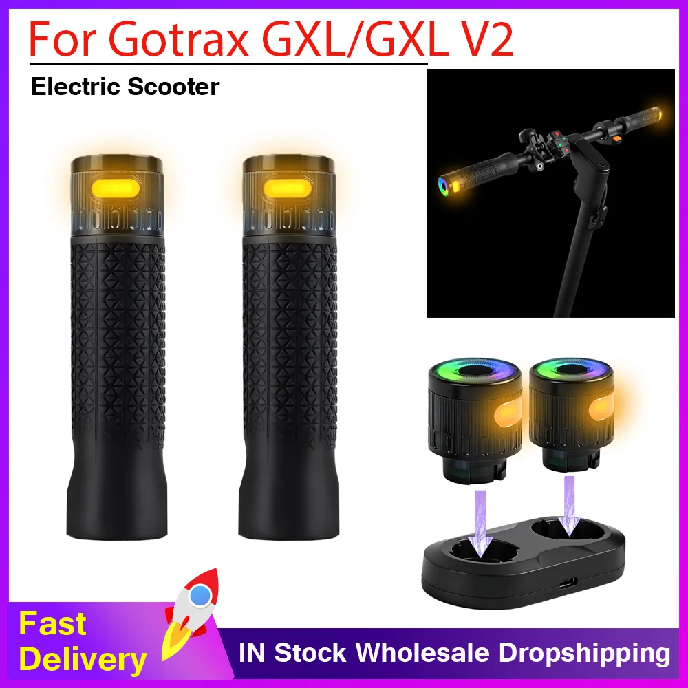 Handlebar Grip Turn Signal Light with Remote Control for Gotrax Apex for Eclipse/G2/G3/G3 Plus/G4 for Tour XP