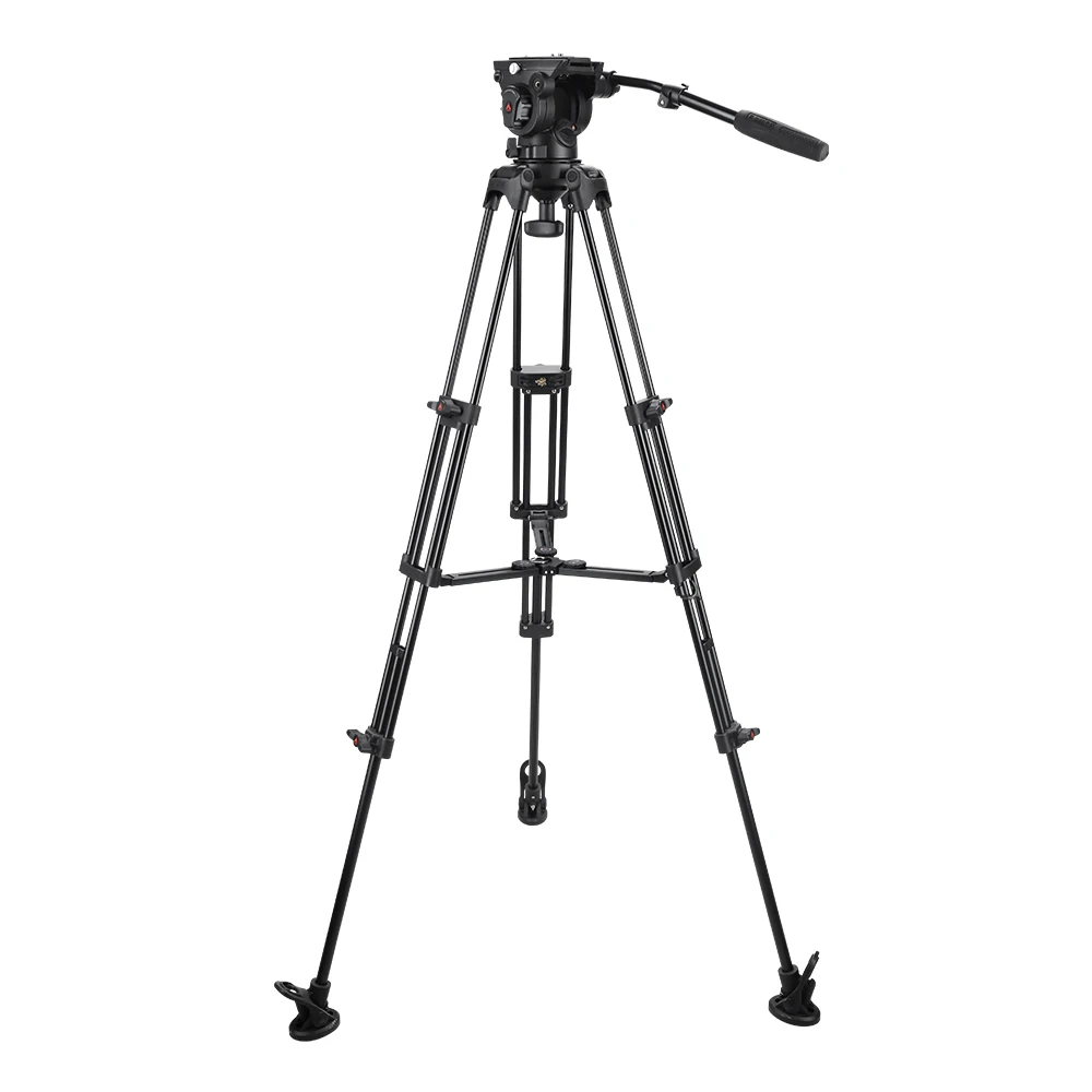 E-IMAGE EK780 PLUS Professional Video Tripod Kit With 6kg/13.2lbs Max.Payload And 100mm Fluid Head