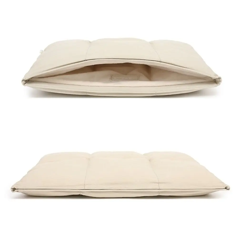 

2024 14 16 Inch Pillow Laptop Sleeve Puffy Automatic Close Notebook Storage Bag Quilted Puffer Shockproof Tablet Pouch Travel
