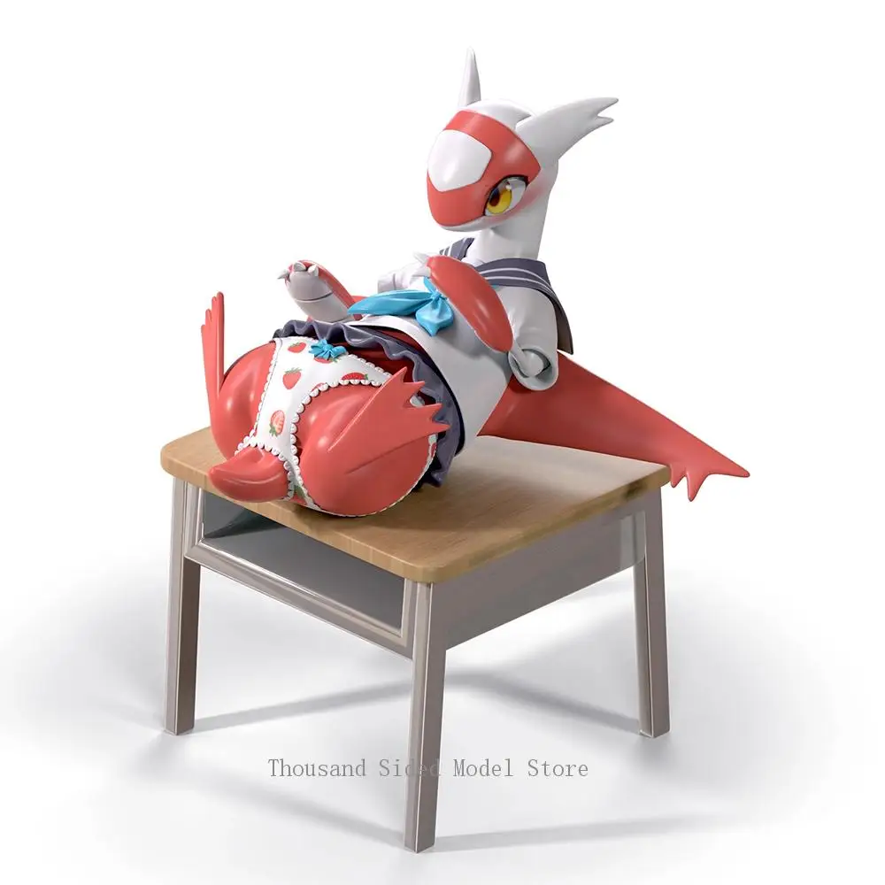 Oryginalny Autentyczny IDPLAYER Pokemon JK Latias Campus Classroom GK Model w Skali 1/20 Figurka Anime Kolekcjonerskie Zabawki Kawaii Ozdoby