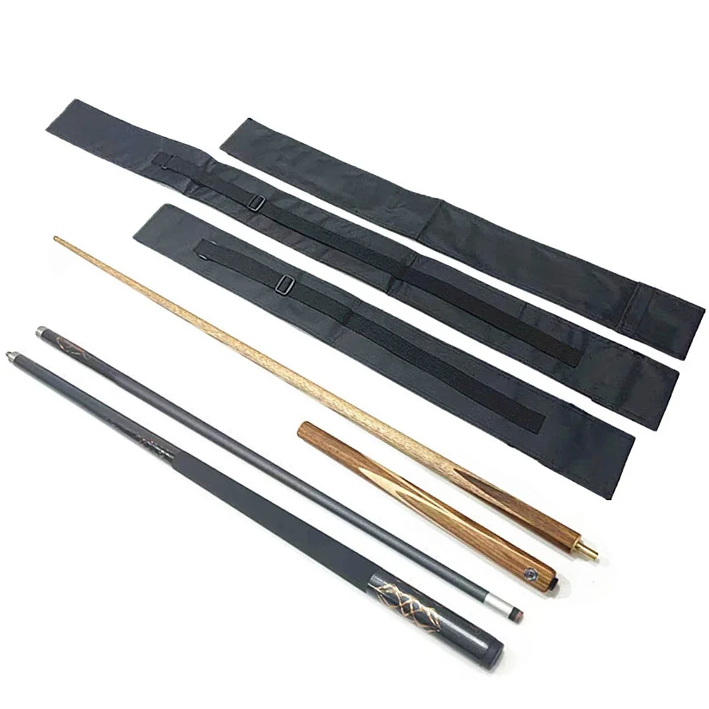 Bolsa de protección para tacos de billar de tela Oxford, portátil, con sello de tela autoadhesivo, correa ajustable, suministros de billar, 1/2 y 3/4