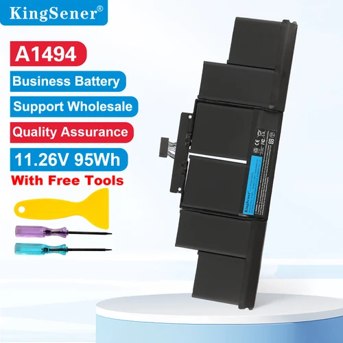 KingSener A1494 A1417 batería de ordenador portátil para Apple MacBook Pro 15 ""A1398 Retina 2012 2013 2014 años herramientas gratuitas más de 500 ciclos envío rápido