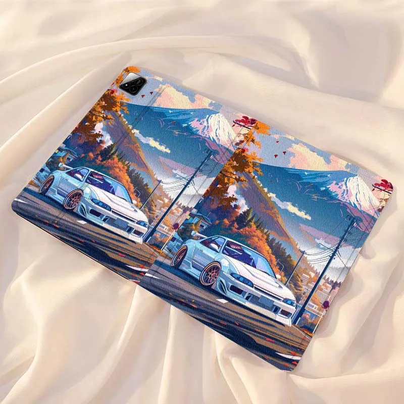 

Anime car illustration Tablet Case For Xiaomi Redmi Mi Pad 4 5 6 7 8 K SE Mini Pro Plus Max 10.1 11.2 inch