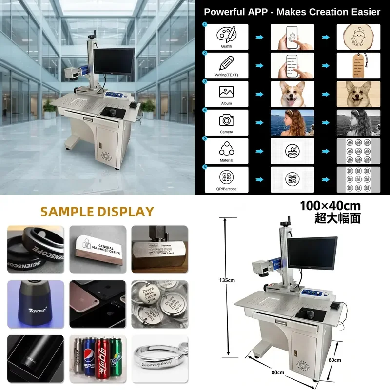 Portable UV Laser Marking Machine 30W 50W 100W High Precision Engraving Air Cooled Metal Marker Energy Saving