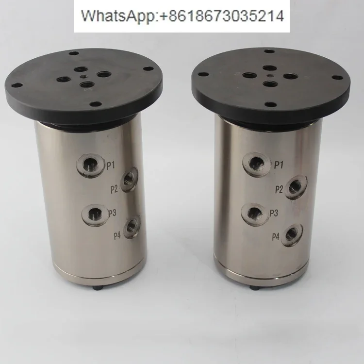 Multi-channel hydraulic rotary joint  4 -channel rotary 304 stainless steel/carbon steel hydraulic rotary joint