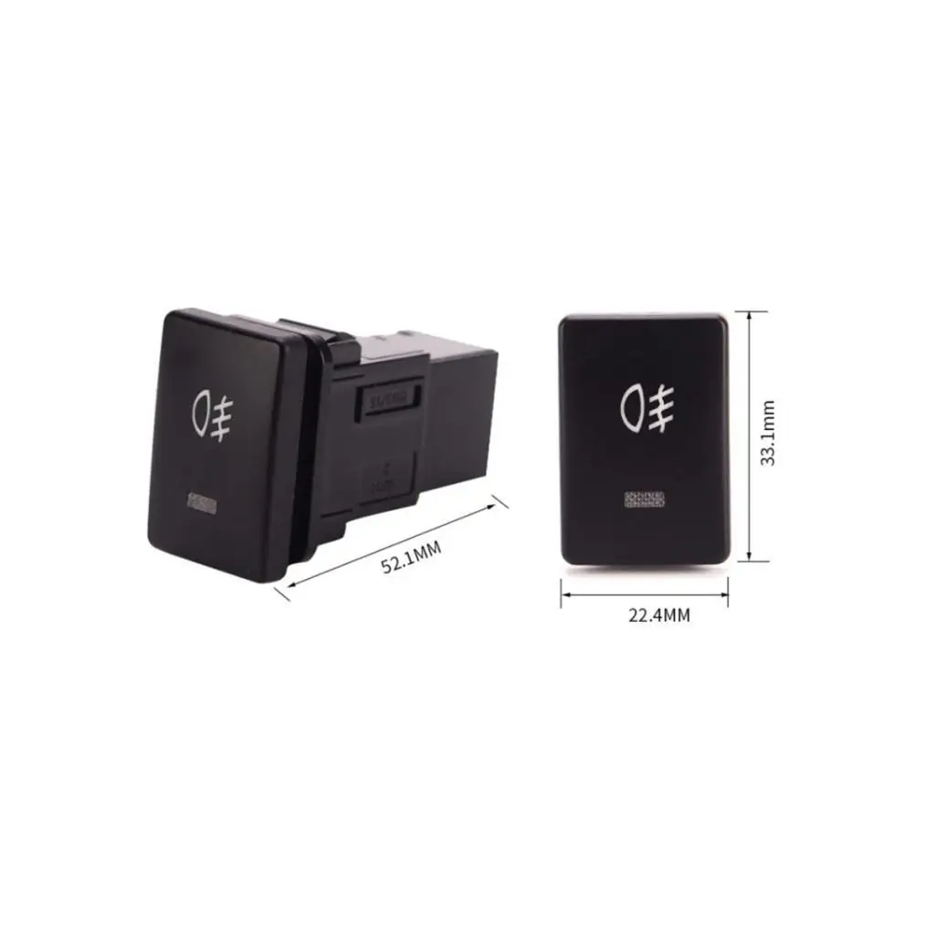 الضباب مفتاح الإضاءة زر الضغط مع 4 أسلاك ل كورولا 2008 المصباح وقوف السيارات أضواء الضباب على زر التبديل