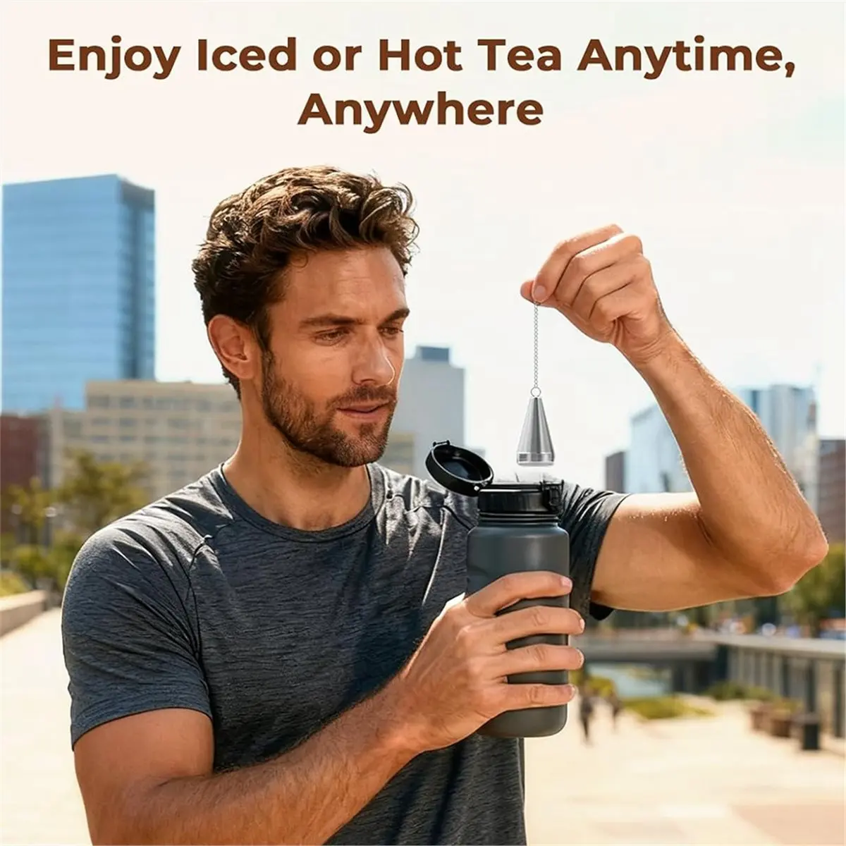 Cone Tea Infusers for Loose Leaf Tea, 304 Stainless Steel Tea Strainer Fine Mesh, 1.8