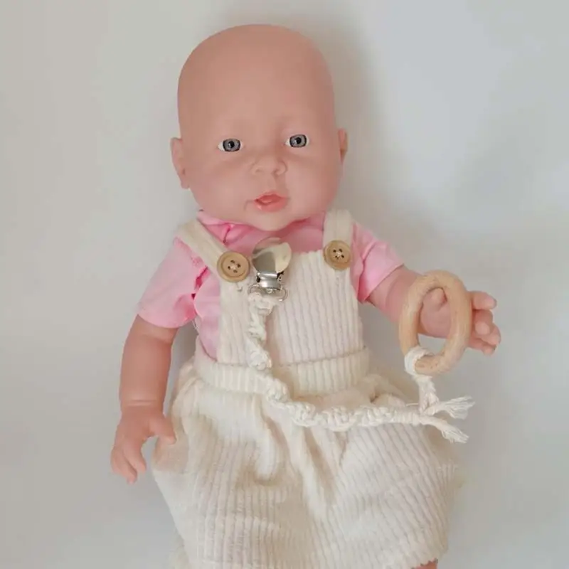 

E06F Handmade Braided Cotton Baby Pacifier Holder Pacifier Clip for Boys & Girls Gift